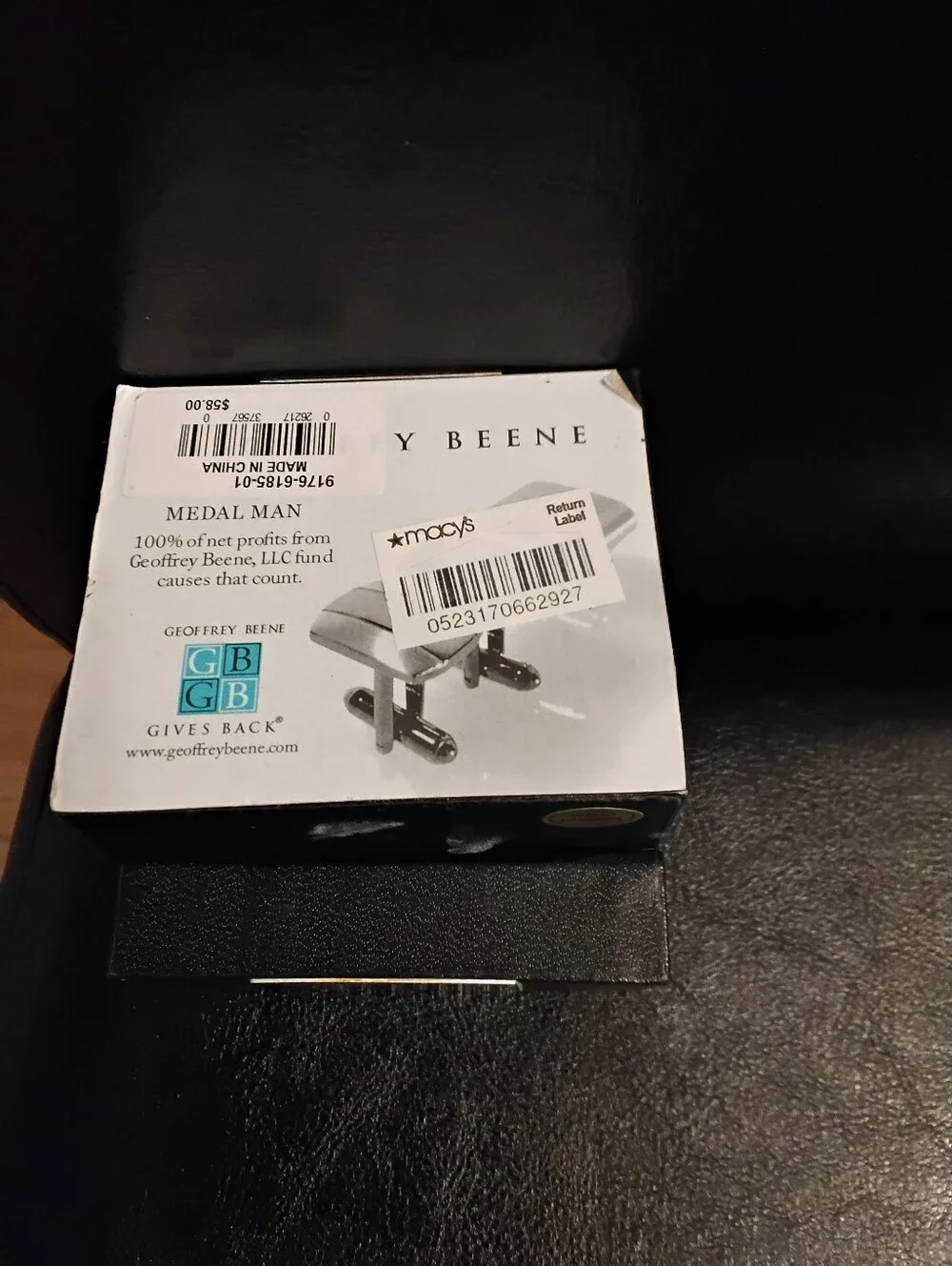 NWT Boxed  Geoffrey Beene Cufflinks & Shirt Studs Set Firm Price